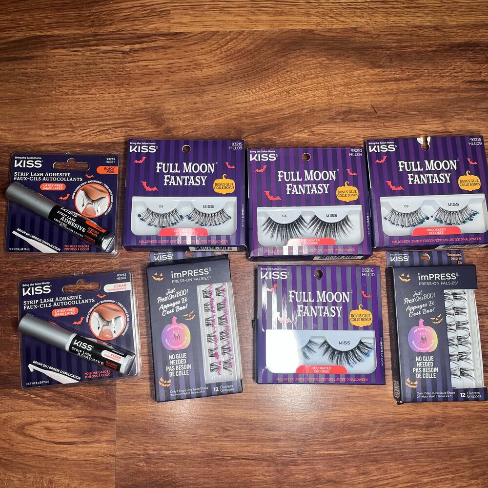 Kiss imPRESS Press On Falsies Full Moon Fantasy Fake Eyelashes Halloween Rave